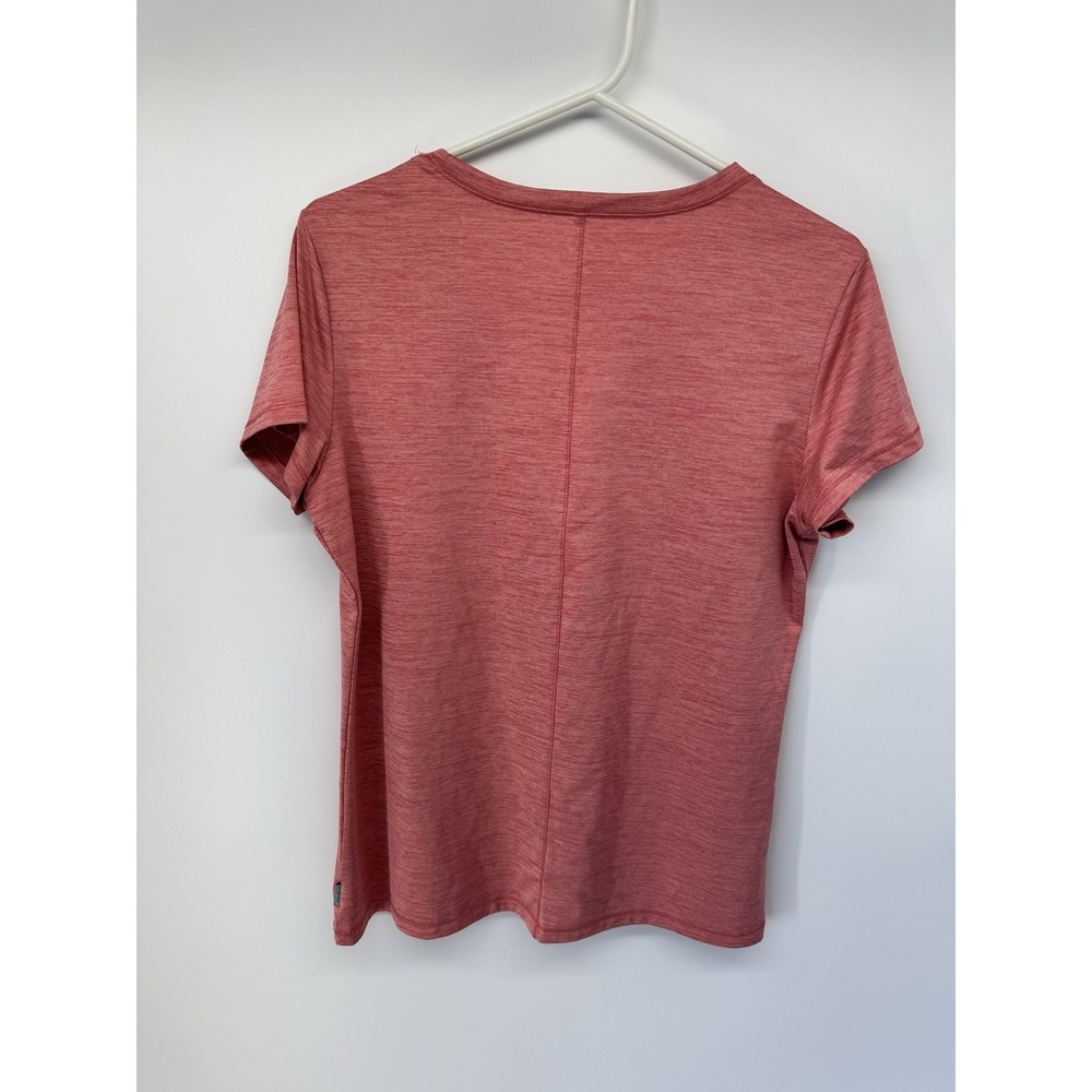 Eddie Bauer Women Compass Essentials UPF 50+ T-Shirt V-Neck Size M Red - Picture 2 of 4